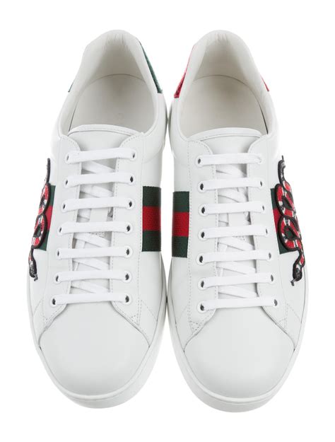 gucci ace pearl sneakers|gucci ace metallic snakeskin sneakers.